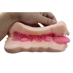 Garganta Profunda con la lengua Artificial Vagina juguete del sexo Vagina de bolsillo para hombre - Product Image 6