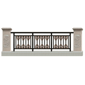 Weatherable clásico cuadrado negro texturado negro barandilla <span class=keywords><strong>de</strong></span> <span class=keywords><strong>aluminio</strong></span> Kit <span class=keywords><strong>de</strong></span> barandilla <span class=keywords><strong>de</strong></span> acero diseños para <span class=keywords><strong>porche</strong></span> - Product Image 1