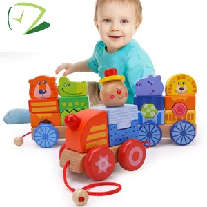 Non-toxic paint natural wooden car toys toddlers for babies