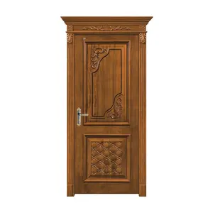 CASEN Soild porte in legno Hotel ignifugo impermeabile europeo composito legno duro legno massello porta classica per camere da letto Villa case