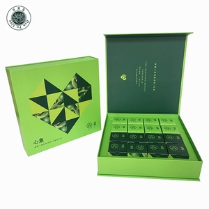 <span class=keywords><strong>Vert</strong></span> boîtes d'emballage avec séparateurs en forme de livre magnétique <span class=keywords><strong>eco</strong></span> papier coffrets cadeaux avec séparateurs - Product Image 2