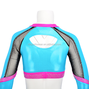 Abbina i colori della tua squadra Crop top uniforme per <span class=keywords><strong>cheerleading</strong></span> - Product Image 6