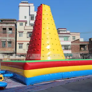 हर्षित मज़ा अनुकूलित inflatable खेल खेल inflatable रॉक क्लाइम्बिंग दीवार