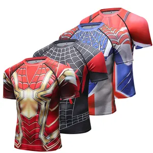 Cody lundin roupas super-herói masculina, camiseta homem aranha personalizada