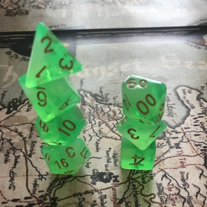 Dadi poliedrici gioco di ruolo trasparente bicolore Set di dadi Dungeons and Dragons <span class=keywords><strong>dice</strong></span>