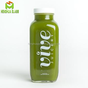 Chai Nước Trái Cây Thủy Tinh Hình Vuông Kiểu Pháp Rỗng 12Oz 350Ml Chai Thủy Tinh Sữa Ủ Lạnh Có Nắp Vặn Bằng Nhựa Màu Đen - Product Image 3