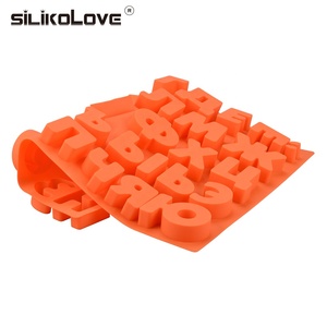 SILIKOLOVE الروسية الأبجدية إلكتروني الشوكولاته حزب كعكة تزيين أدوات DIY الأبجدية قوالب مخبوزة فندان قوالب السيليكون - Product Image 2