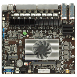 8 LANおよび2ギガビットファイバーを搭載したIntelCeleronプロセッサー1037Uマザーボード - Product Image 1