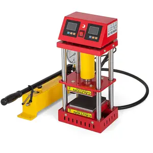 14.000psi Áp Lực 10 Tấn Của Nhãn Hiệu Kép Sưởi Ấm Tấm Thủy Lực Công Nghệ Cao LCD Điều Khiển 5X5 Nhiệt Báo Chí