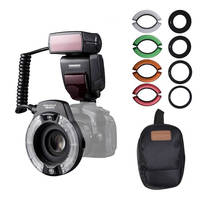 Flash Macro Yongnuo YN14EXII TTL con Anillo de Luz para Canon 5D Mark II 6D
