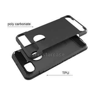 <span class=keywords><strong>Fibra</strong></span> de carbono a prueba de choques duradero caso de la armadura para Google pixel XL 2/XL2 caso - Product Image 3