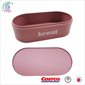 Fiber De bambou Moyen Boîtes À Pain <span class=keywords><strong>pour</strong></span> Comptoir De Cuisine De Stockage avec <span class=keywords><strong>Couvercle</strong></span> Planche à Découper - Product Image 2