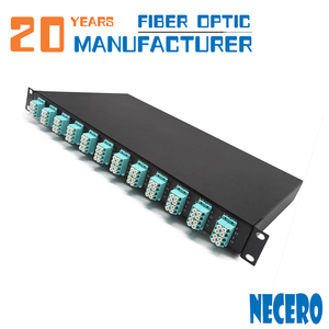 Necero optica fibra fábrica de cable amp 4U 6U 8U 16U 256, 212, 196, 144, 112, 96 72 64 48 port mpo de fibra óptica patch panel - Product Image 6