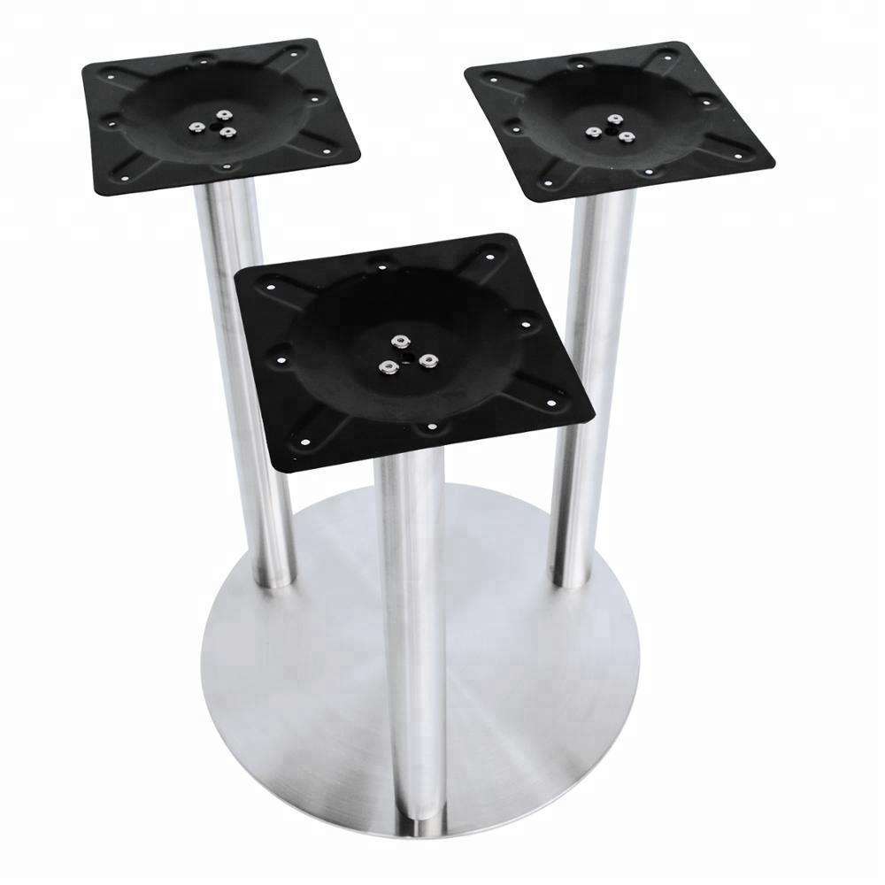taille adaptee aux besoins du client concise a la maison d'acier inoxydable trois tubes base de table