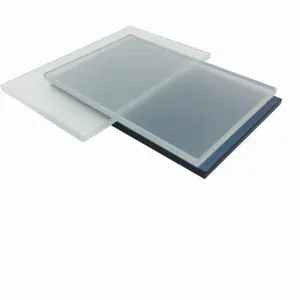 单面磨砂玻璃价格建筑玻璃板4毫米5毫米6毫米m2价格磨砂钢化玻璃