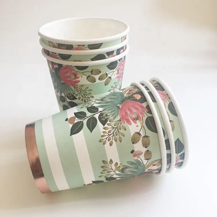 Wholesale Birthday Wedding Party Decorative Disposable Coffee Paper Cup