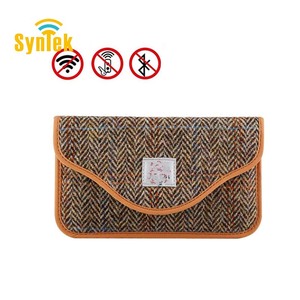 RFID Blocage de Signal <span class=keywords><strong>Faraday</strong></span> Sac/Clé De Voiture Bloqueur <span class=keywords><strong>Pochette</strong></span> avec Harries Tweed - Product Image 1