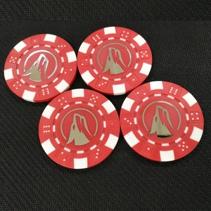 <span class=keywords><strong>Dados</strong></span> personalizados poker chip con COLOR oro Logotipo de estampado en caliente - Product Image 2