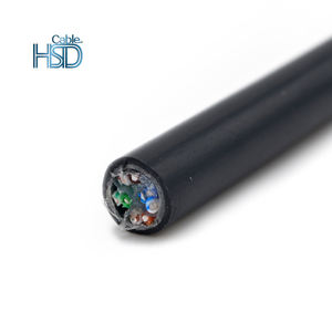Chống Nước Cat6 Cat6A Ngoài Trời Đôi Áo Khoác Dầu Gel Đầy Trực Tiếp Burial UTP Cáp 4pr 23AWG 0.56 Mét Cat 6 6A Không Thấm Nước - Product Image 3
