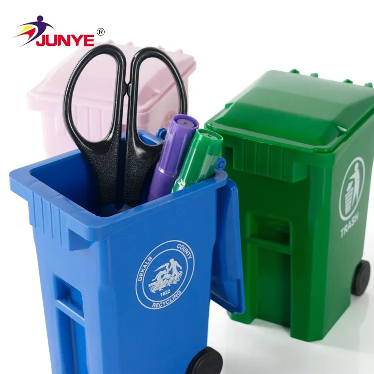 Mini lixeira de resíduos de plástico, lixeira de resíduos suporte para canetas de mesa de plástico com 5 -7 dias para plástico, tipo de indução pp, plástico