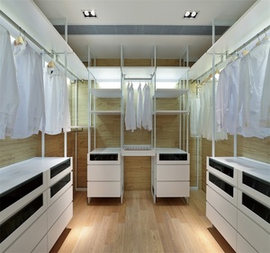 Holz <span class=keywords><strong>Almirah</strong></span> <span class=keywords><strong>Design</strong></span> im Schlafzimmer Moderne Flat Pack Schrank möbel in U-Form