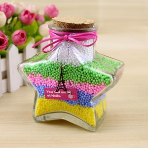 Barato de la fábrica de caramelo dulce frasco de vidrio de estrella de <span class=keywords><strong>cinco</strong></span> puntas en forma - Product Image 1