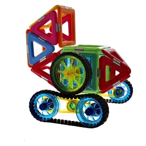 어린이를위한 장난감 새로운 2019 매직 자석 자기 빌딩 블록 타일 사용자 정의 자동차 교육 장난감 몬테소리 장난감 아이