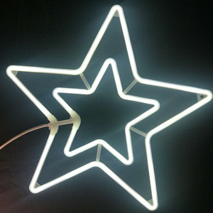 Fábrica al por mayor interior al aire libre decoración de Navidad luces 2D motivo LED copo de nieve Feliz Navidad motivo luces - Product Image 3
