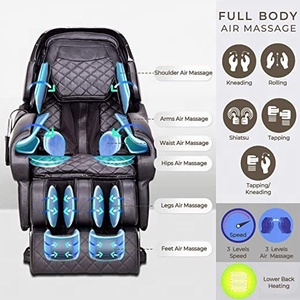 Fauteuil de <span class=keywords><strong>Massage</strong></span> électrique 4D, fauteuil de luxe complet avec réflexologie, confortable, gravité zéro, pression d'air, pour bureau - Product Image 2