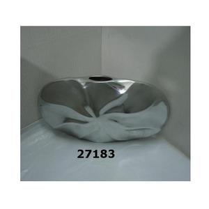 Jarrón de aluminio con maceta decorativa pulida con espejo para el hogar, sala de estar y Mesa - Product Image 1