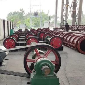 concrete electric steel cement fencing pole making machine