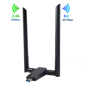 Mediatek <span class=keywords><strong>USB</strong></span> <span class=keywords><strong>3.0</strong></span> 1200Mbps mt7612 Không Dây <span class=keywords><strong>USB</strong></span> <span class=keywords><strong>Wifi</strong></span> Adapter Với 2Pcs 5dBi Ăng Ten Bên Ngoài - Product Image 3