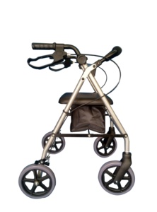 Cardinal Health Rollator alat bantu jalan medis, dengan keranjang penyimpanan dan tempat duduk lembut TRA04 - Product Image 2