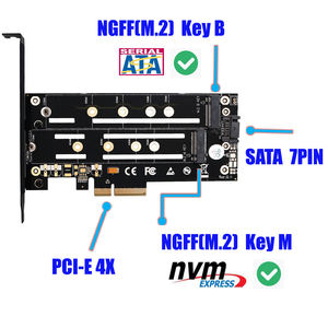 Sıcak Satış Pci-E <span class=keywords><strong>3</strong></span>.0 B Anahtar M.2 Ngff için Isı Emici Ile - Product Image 4