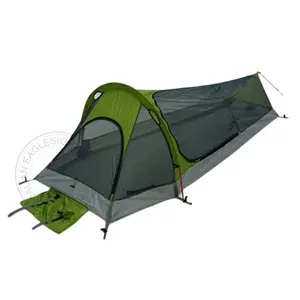 1 인 Bivy 텐트 방수 경량 휴대용 위장 Bivy 자루 1 인 자전거 여행 배낭 텐트 Bivy 가방