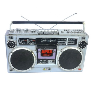 CY014 Radio rétro créative modè<span class=keywords><strong>le</strong></span> antique artisanale nostalgique sans fil ornements en métal artisanat bar décoration de la maison cadeau - Product Image 1