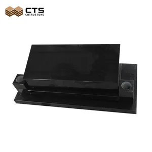 Customized Carving Shanxi Black Monument Modern Tombstone