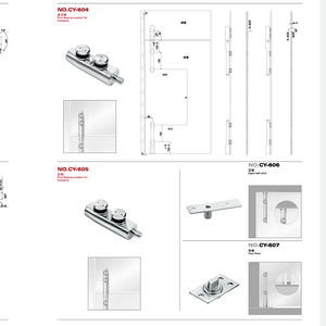 Accesorio de vidrio de diseño moderno de alta calidad <span class=keywords><strong>para</strong></span> puerta corredera - Product Image 1
