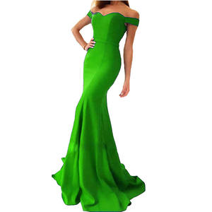 Kleurrijke Off Schouder Afrikaanse Mermaid Bruidsmeisjekleding Open Back Sweep Trein Royal <span class=keywords><strong>Prom</strong></span> Party Jurken Vestidos De Fiesta - Product Image 4