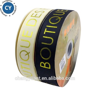 2 pulgadas 3 pulgadas de oro/plata de aluminio impreso puff brillo tejer grogrén (ligamento tafetán cinta - Product Image 4