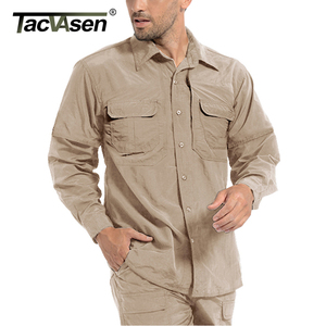 Venta al por mayor Tacvasen al aire libre de pesca de nylon tela de la camisa para hombre camisa de golf - Product Image 6