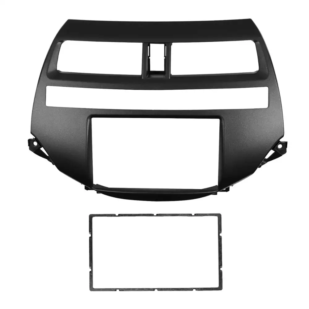 Double Din Stereo Panel for 2008 Honda Accord fascia Radio Refit Dash Mount Installation Trim Kit Frame