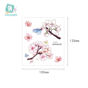 Conceptions de <span class=keywords><strong>tatouage</strong></span> imperméables avec beauté <span class=keywords><strong>fleur</strong></span> de cerisier corps mains <span class=keywords><strong>poignet</strong></span> décoration filles Sakura temporaire femme <span class=keywords><strong>tatouage</strong></span> autocollant - Product Image 2