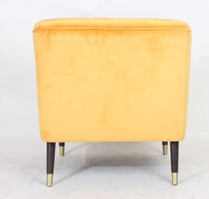 Décoratifs de velours Chaise Bois Jambe Canapé Chaise, Fleur <span class=keywords><strong>Tissu</strong></span> <span class=keywords><strong>Fauteuil</strong></span>, Chaise Accoudoir - Product Image 3
