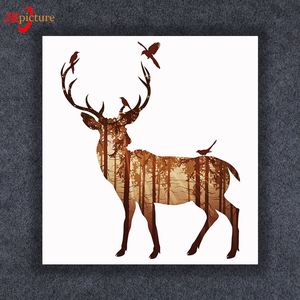 Decoración <span class=keywords><strong>de</strong></span> la pared paisaje <span class=keywords><strong>de</strong></span> <span class=keywords><strong>otoño</strong></span> Hojas <span class=keywords><strong>de</strong></span> arce árboles par caminar pintura al óleo <span class=keywords><strong>de</strong></span> la lona pintura - Product Image 4