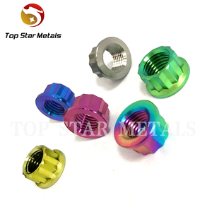 TITST-tuercas de titanio con brida de 12 puntos, tuercas hexagonales, 12pt, M8, M10, <span class=keywords><strong>M12</strong></span> - Product Image 2