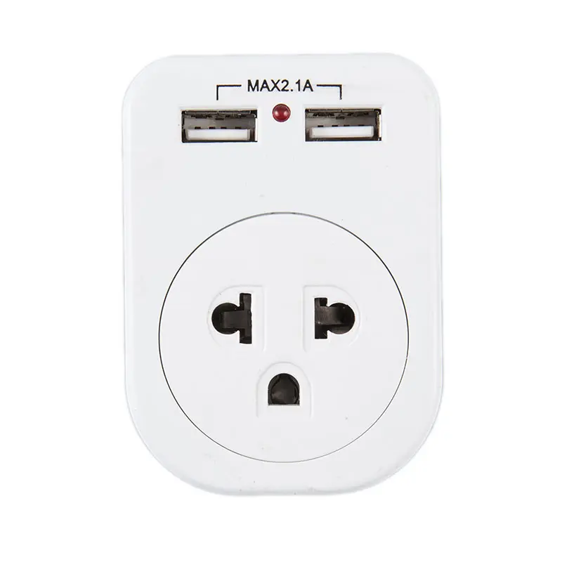 Thailand Plug 5V 2.1A USB Output Power Adapter Travel 2 USB Port Socket for Phone