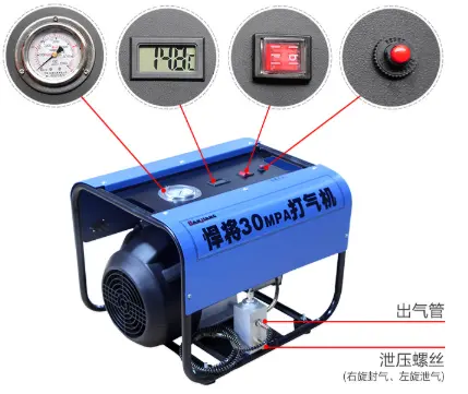 Watergekoelde hoge druk lucht compressor/elektrische luchtpomp