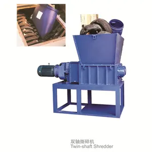 double shaft gear motors pulverizer shredder for wood