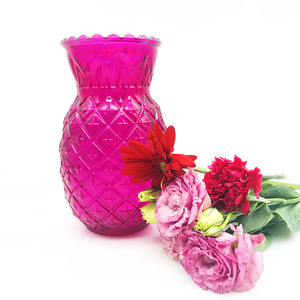 Wide Mouth <strong>Unique</strong> Colorful Glass <strong>Vase</strong> <strong>Vase</strong> - Product Image 5